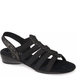NEW MUNRO women's darian ii print sandal in black